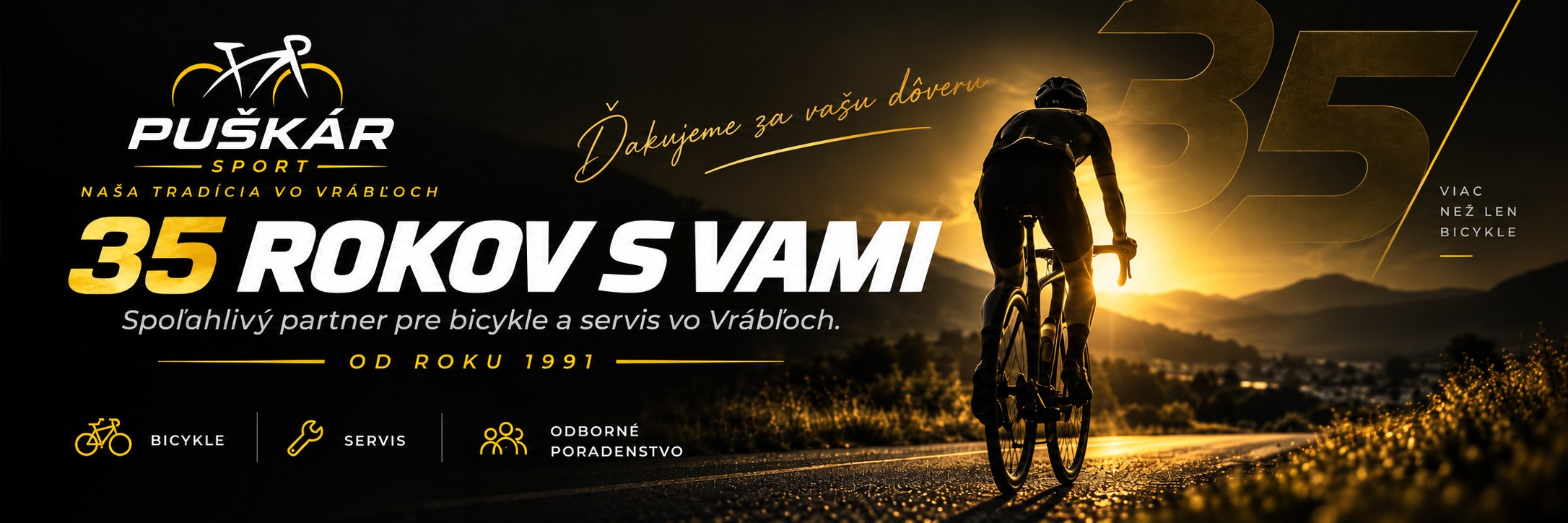 Bicykle Puškár – 35 rokov s vami, od roku 1991