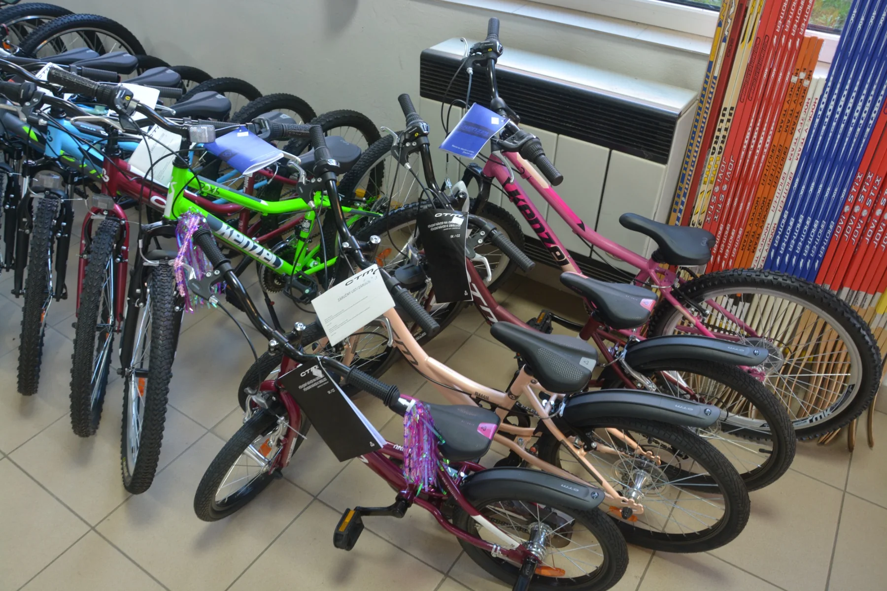 Detské bicykle v predajni Bicykle Puškár